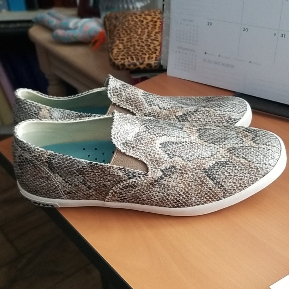 Fabulous metallic slip-ons